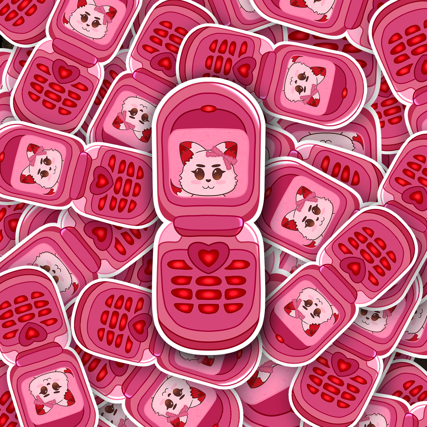 Y2K Phone - Die-Cut Stickers