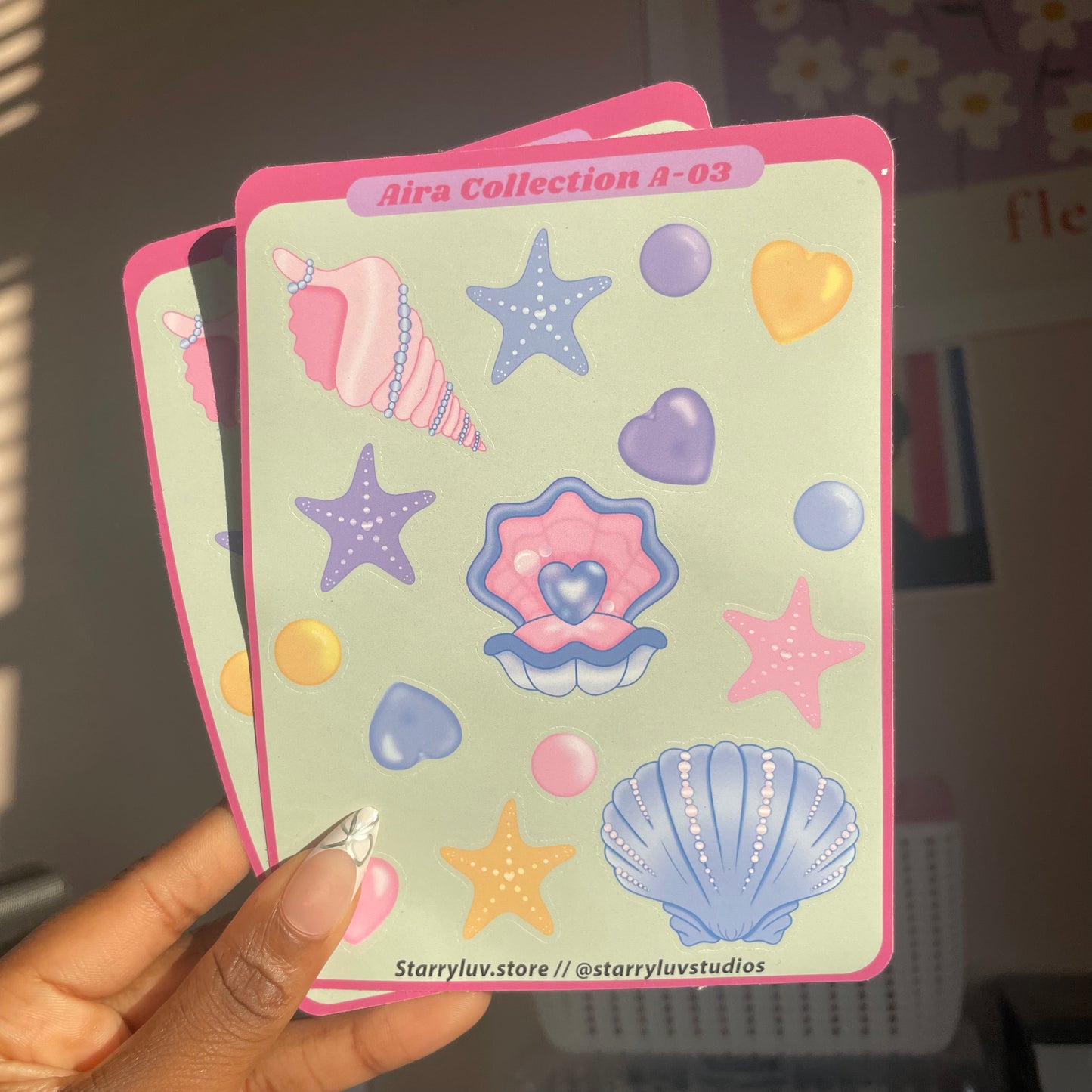 AIRA Seashells - Cute Stickers Sheet