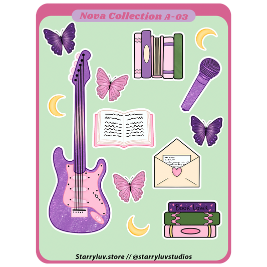 NOVA's Hobbies - Cute Stickers Sheet