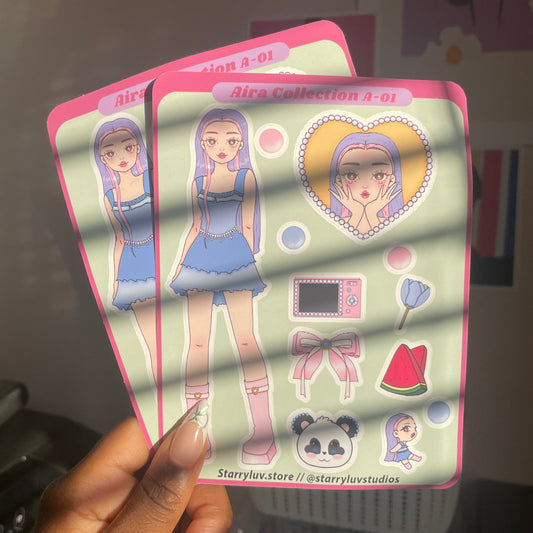 AIRA - Cute Stickers Sheet