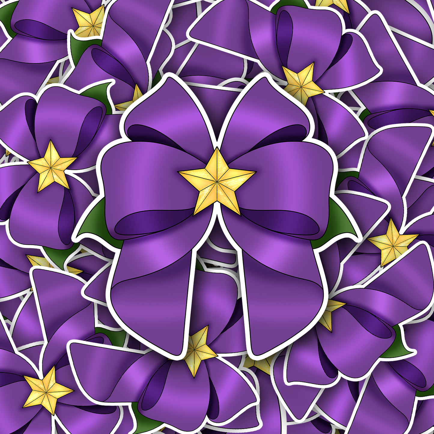 Iris Ribbon - Die-cut Stickers