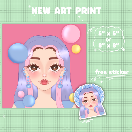 AIRA (Debut Line) Portrait - Art Print