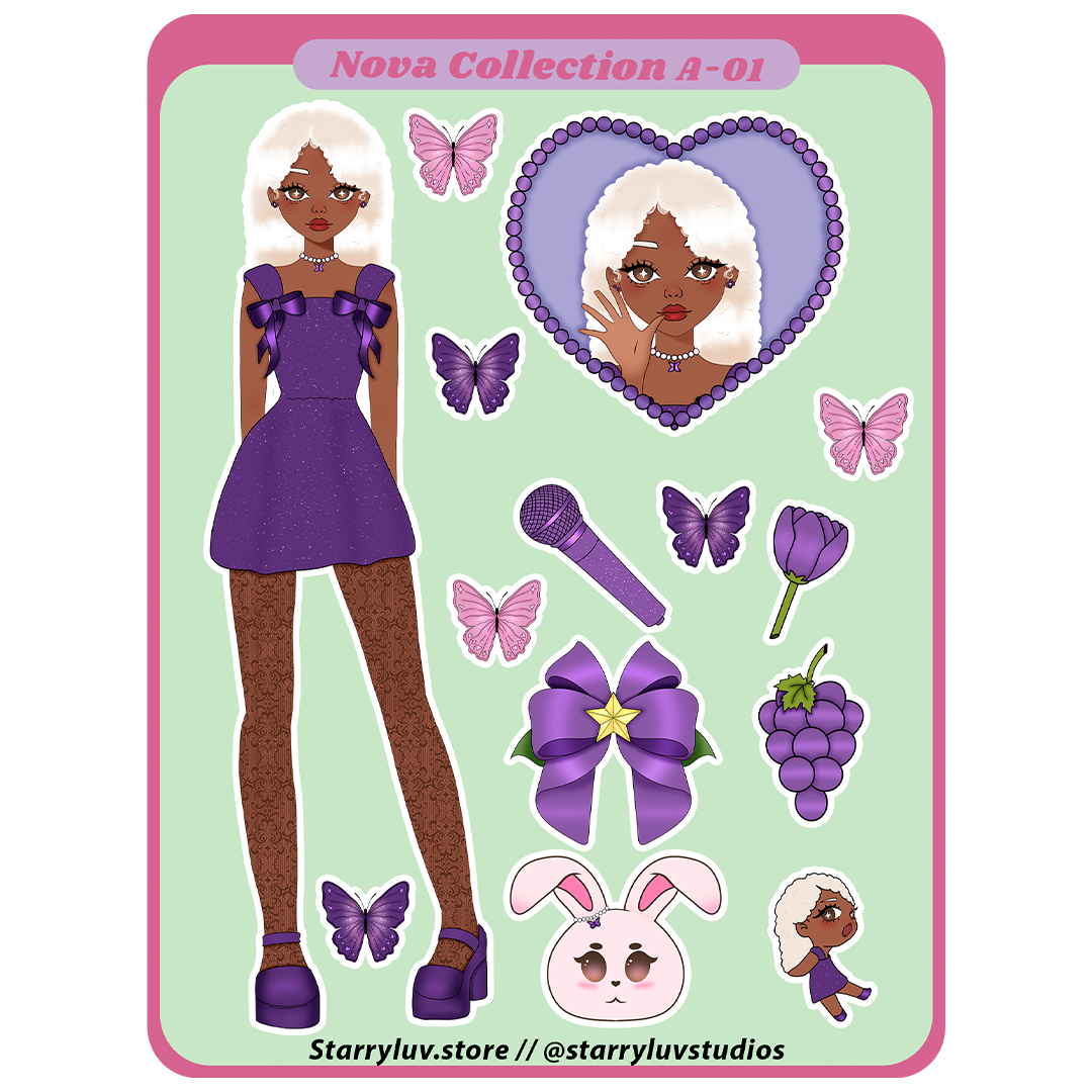 NOVA - Cute Stickers Sheet