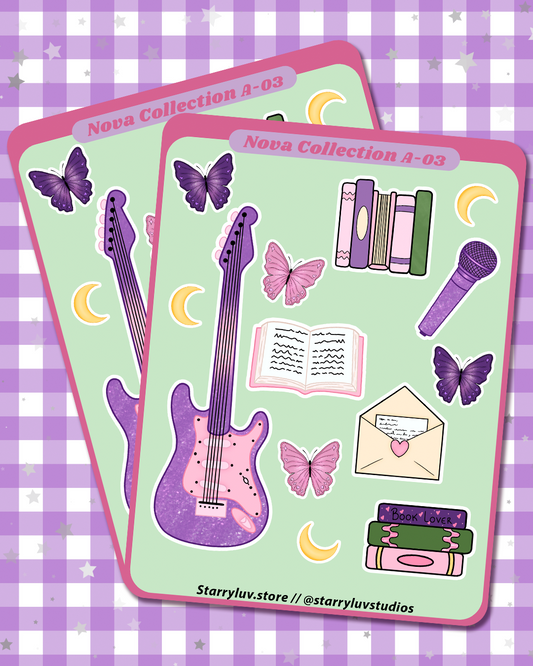 NOVA's Hobbies - Cute Stickers Sheet